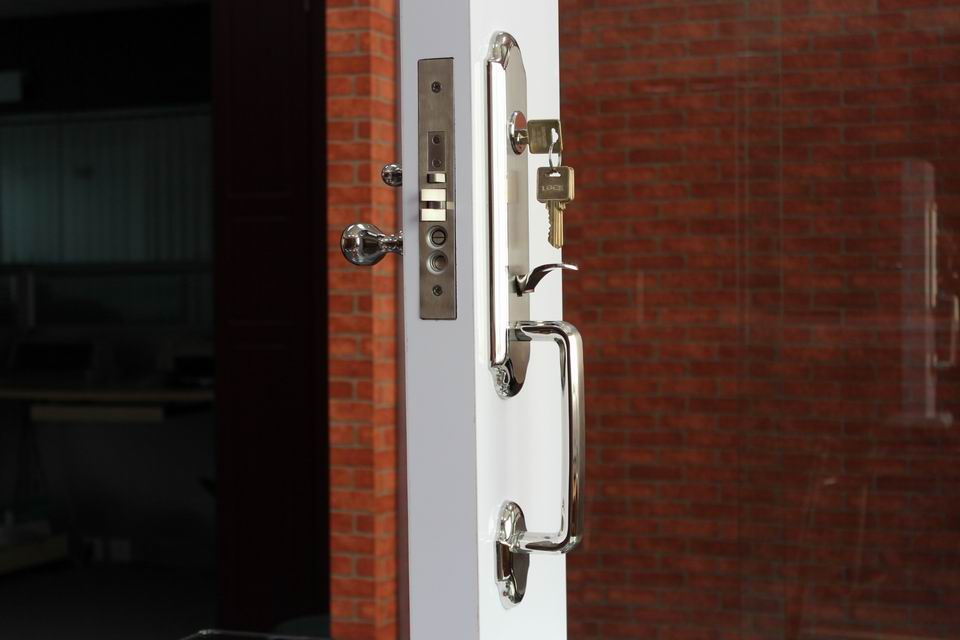 Factory Lever Door Lock Knob Handle Set Satin Nickel for Entry